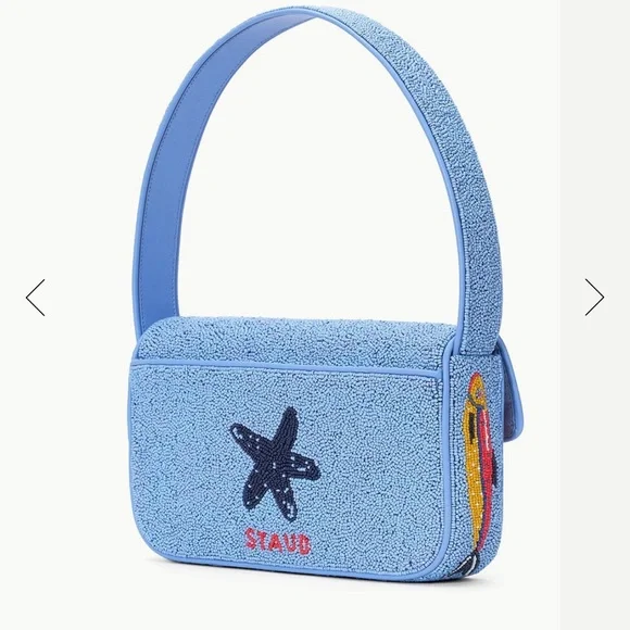 Staud Tommy Beaded Bag Staudines Sardine Purse NWT - Picture 9 of 13